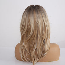 Load image into Gallery viewer, Veronica | Blonde Long Wavy Synthetic Hair Wig with Bangs