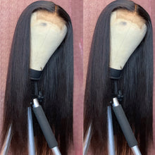 Load image into Gallery viewer, January | Black Long Straight Lace Front Synthetic Hair Wig