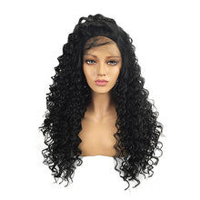 Load image into Gallery viewer, Babe | Black Long Curly Lace Front Synthetic Hair Wig