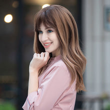 Load image into Gallery viewer, Claudia | Brown Long Wavy Synthetic Hair Wig