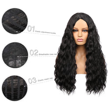 Load image into Gallery viewer, Jessie | Black Long Curly Synthetic Hair Wig