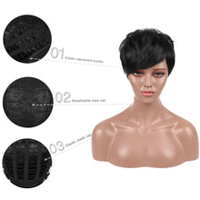 Load image into Gallery viewer, Ikayla | Black Short Pixie Cut Wavy Synthetic Hair Wig