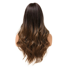 Load image into Gallery viewer, Gazania | Brown Long Wavy Synthetic Hair Wig with Bangs
