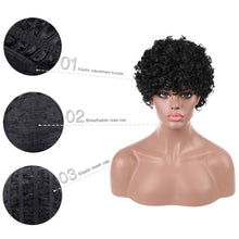 Load image into Gallery viewer, Briana | Black Short Medium Curly Synthetic Hair Wig
