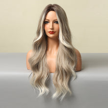Load image into Gallery viewer, Victoria | Ombre Blonde Long Curly Synthetic Hair Wig