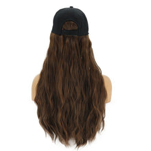 Load image into Gallery viewer, Contico | Ash Long Curly Synthetic Hair Wig with Cap Hat