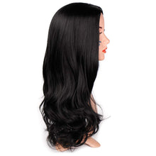 Load image into Gallery viewer, Valentina | Dark Brown Black Long Wavy Synthetic Hair Wig