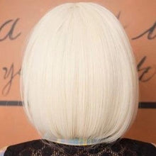 Load image into Gallery viewer, Siana | Blonde Medium Straight Synthetic Bob Hair Wig with Bangs
