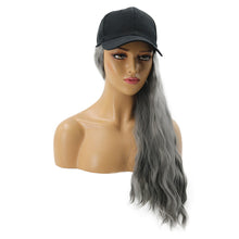 Load image into Gallery viewer, Contico | Ash Long Curly Synthetic Hair Wig with Cap Hat