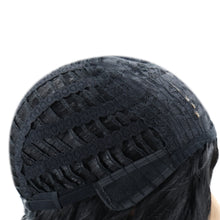 Load image into Gallery viewer, Ellyanna | Black Medium Long Straight Synthetic Hair Wig with Bangs