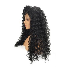 Load image into Gallery viewer, Babe | Black Long Curly Lace Front Synthetic Hair Wig
