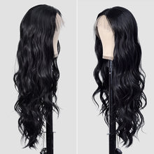 Load image into Gallery viewer, LuxyCrazy | Black Long Wavy Lace Front Synthetic Hair Wig