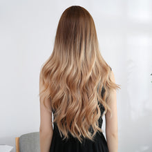 Load image into Gallery viewer, Jill | Blonde Long Wavy Synthetic Hair Wig with Bangs
