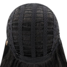 Load image into Gallery viewer, Ellyanna | Black Medium Long Straight Synthetic Hair Wig with Bangs