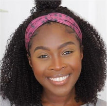 Load image into Gallery viewer, Danny | Black Medium Long Curly Synthetic Hair Headband Wig