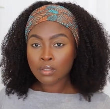 Load image into Gallery viewer, Danny | Black Medium Long Curly Synthetic Hair Headband Wig