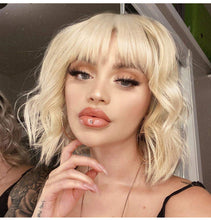 Load image into Gallery viewer, Street Rocker | Black Medium Wavy Synthetic Hair Wig