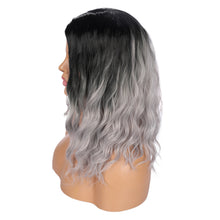 Load image into Gallery viewer, Silvery | Ash Blonde Long Curly Synthetic Hair Wig