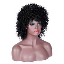 Load image into Gallery viewer, Camila | Black Medium Curly Synthetic Hair Wig