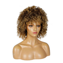 Load image into Gallery viewer, Camila | Brown Medium Curly Synthetic Hair Wig