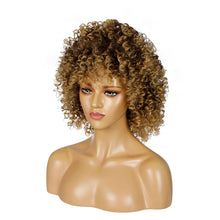 Load image into Gallery viewer, Camila | Brown Medium Curly Synthetic Hair Wig