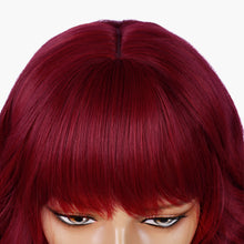 Load image into Gallery viewer, Street Rocker | Red Medium Wavy Synthetic Hair Wig