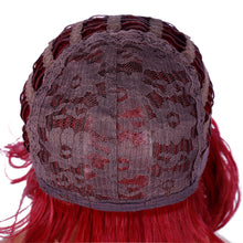 Load image into Gallery viewer, Street Rocker | Red Medium Wavy Synthetic Hair Wig