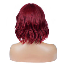 Load image into Gallery viewer, Street Rocker | Red Medium Wavy Synthetic Hair Wig