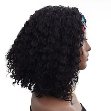 Load image into Gallery viewer, Danny | Black Medium Long Curly Synthetic Hair Headband Wig