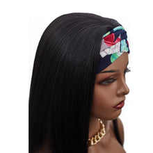 Load image into Gallery viewer, Skyla | Black Long Straight Synthetic Hair Yaki Headband Wig