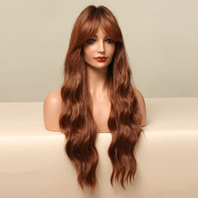 Load image into Gallery viewer, Flamingo | Burgundy Wine Red Long Wavy Synthetic Hair Wig