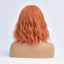 Load image into Gallery viewer, Rosie | Orange Medium Long Curly Synthetic Hair Wig with Bangs