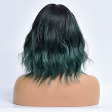 Load image into Gallery viewer, Elf | Green Medium Long Curly Synthetic Hair Wig with Bangs