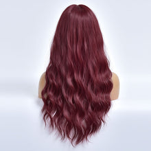 Load image into Gallery viewer, Cherry | Red Long Curly Synthetic Hair Wig with Bangs