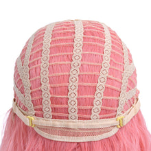 Load image into Gallery viewer, Bella | Pink Medium Long Curly Synthetic Hair Wig with Bangs