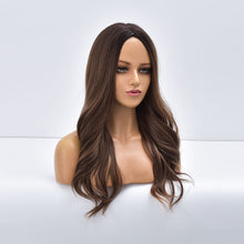 Load image into Gallery viewer, Sabrina | Brown Long Wavy Synthetic Hair Wig