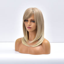 Load image into Gallery viewer, Downtown | Blonde Long Straight Synthetic Hair Wig with Bangs