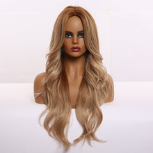 Load image into Gallery viewer, Muse | Brown Long Wavy Synthetic Hair Wig