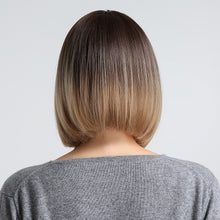 Load image into Gallery viewer, Cecilia | Brown Short Pixie Cut Straight Synthetic Hair Wig with Bangs