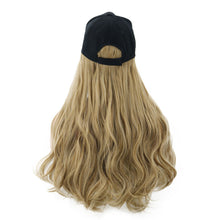 Load image into Gallery viewer, Blossom | Dark Brown Long Wavy Synthetic Hair Wig Hat with Cap