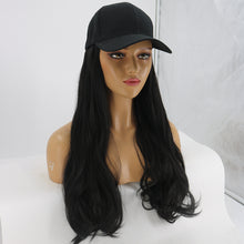 Load image into Gallery viewer, Blossom | Black Long Wavy Synthetic Hair Wig Hat with Cap