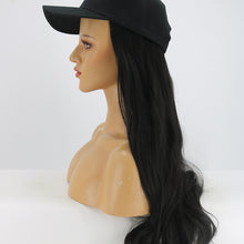 Load image into Gallery viewer, Blossom | Black Long Wavy Synthetic Hair Wig Hat with Cap
