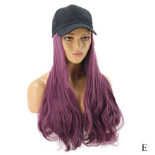 Load image into Gallery viewer, Blossom | Black Long Wavy Synthetic Hair Wig Hat with Cap