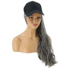Load image into Gallery viewer, Blossom | Ash Long Wavy Synthetic Hair Wig Hat with Cap
