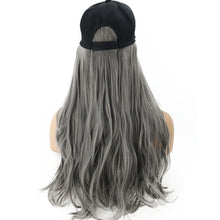Load image into Gallery viewer, Blossom | Purple Long Wavy Synthetic Hair Wig Hat with Cap