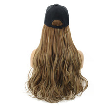 Load image into Gallery viewer, Blossom | Black Long Wavy Synthetic Hair Wig Hat with Cap