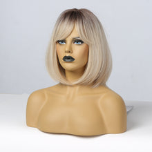 Load image into Gallery viewer, Eilonwy | Blonde Ombre Short Pixie Cut Straight Synthetic Hair Wig with Bangs