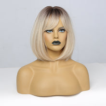 Load image into Gallery viewer, Eilonwy | Blonde Ombre Short Pixie Cut Straight Synthetic Hair Wig with Bangs