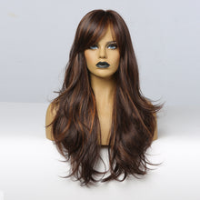 Load image into Gallery viewer, Gianna | Brown Long Wavy Synthetic Hair Wig