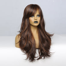 Load image into Gallery viewer, Gianna | Brown Long Wavy Synthetic Hair Wig